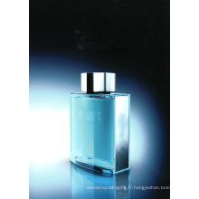 Bouteille classique dans le parfum de l&#39;homme de couleur bleue